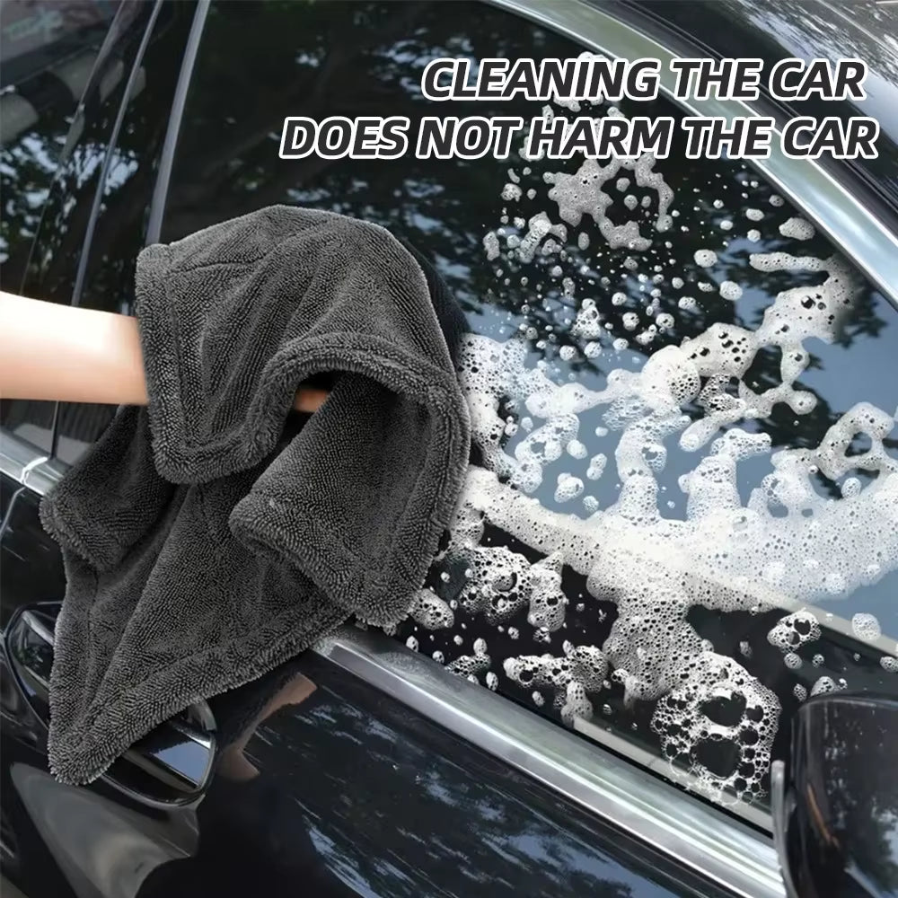 40*40*60Cm 600GSM Microfiber Car Wash Drying Towel Lint Streak Free Auto Cleaning Cloth Soft Absorbent Microfiber Car Towel