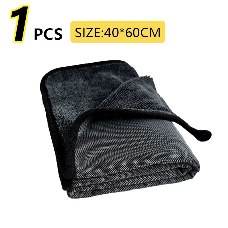 40*40*60Cm 600GSM Microfiber Car Wash Drying Towel Lint Streak Free Auto Cleaning Cloth Soft Absorbent Microfiber Car Towel