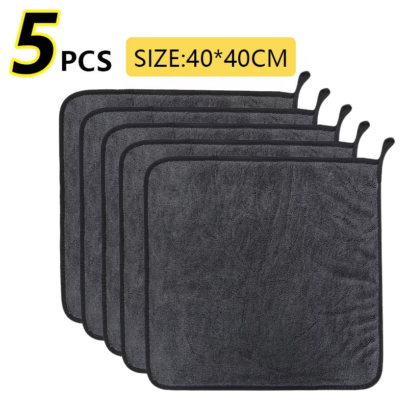 40*40*60Cm 600GSM Microfiber Car Wash Drying Towel Lint Streak Free Auto Cleaning Cloth Soft Absorbent Microfiber Car Towel