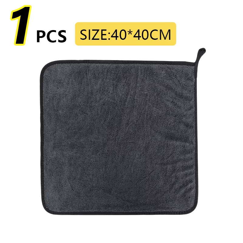 40*40*60Cm 600GSM Microfiber Car Wash Drying Towel Lint Streak Free Auto Cleaning Cloth Soft Absorbent Microfiber Car Towel